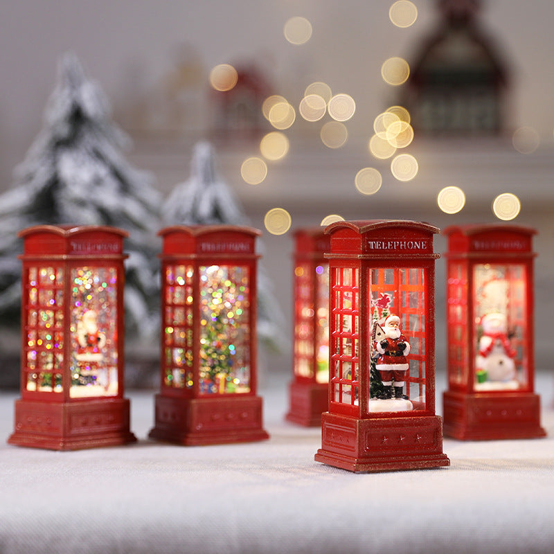 Colverro™ Swirling Glitter Christmas Lantern with Color-Changing LED