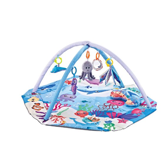 Colverro™ Baby Play Gym and Activity Mat with Arches and Hanging Toys