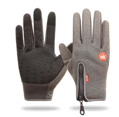 Colverro Touchscreen Winter Gloves with Zip Cuff and Fleece Lining