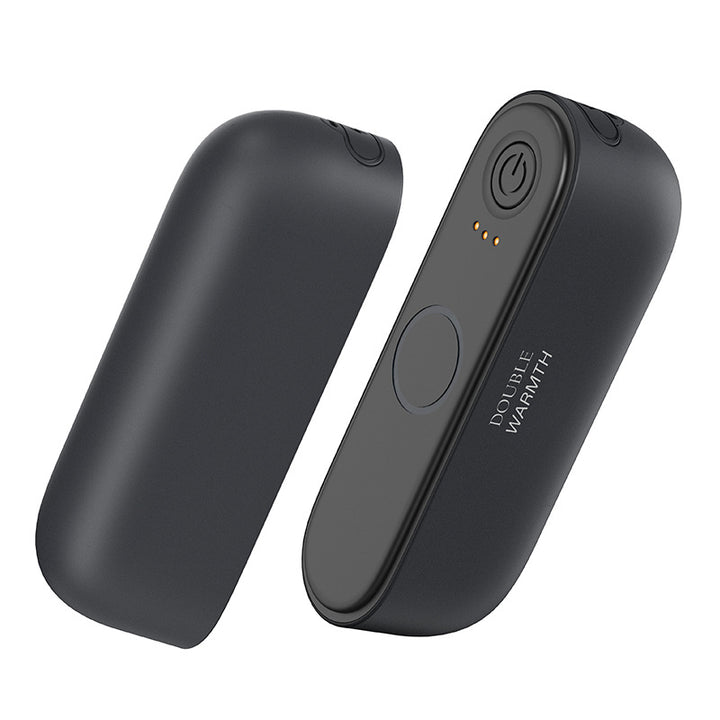 Magnetic rechargeable hand warmers split in two