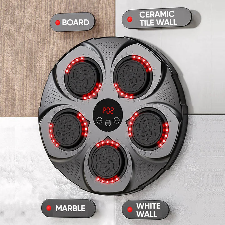 Colverro™ Wall-Mounted Music Boxing Machine with Bluetooth and Lights