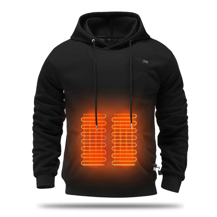Colverro Men's USB Heated Hoodie with Fleece Lining