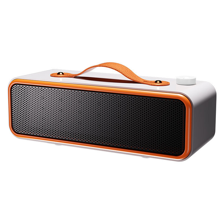 Slim horizontal ceramic desk heater