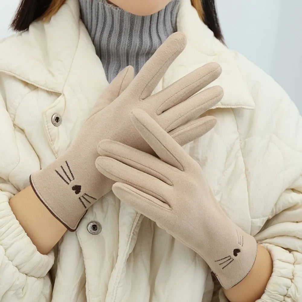 Colverro™ Cute Cat Touchscreen Winter Gloves for Women