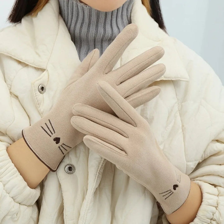 Colverro™ Cute Cat Touchscreen Winter Gloves for Women