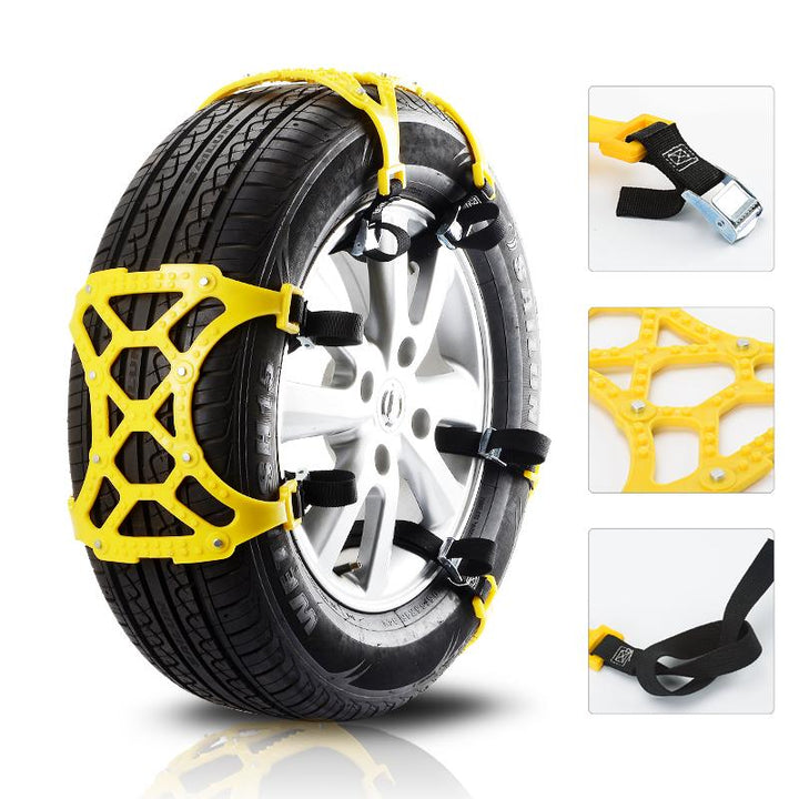 Colverro™ Steel Snow Chains with X-Spikes for Traction on Ice and Snow