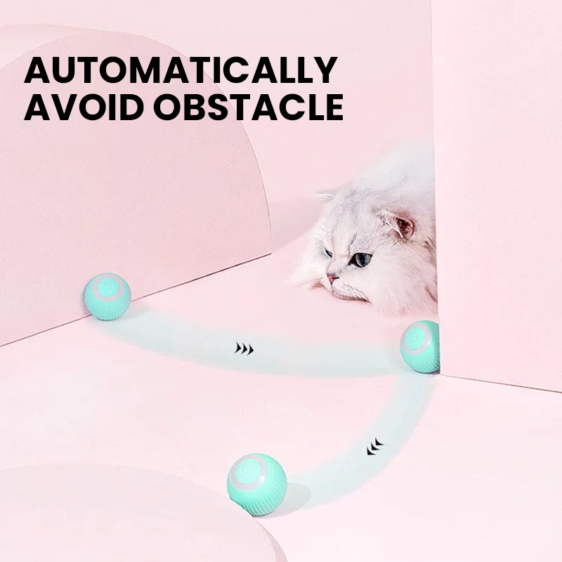 Colverro™ Interactive Rolling Cat Toy Ball with Smart Obstacle Sensor