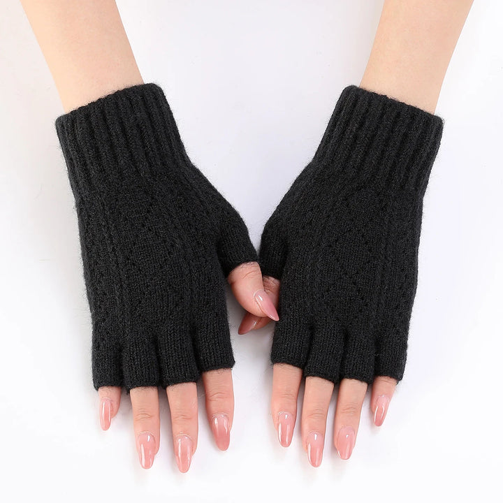 Colverro™ Soft Knit Fingerless Gloves for Typing and Texting in the Cold