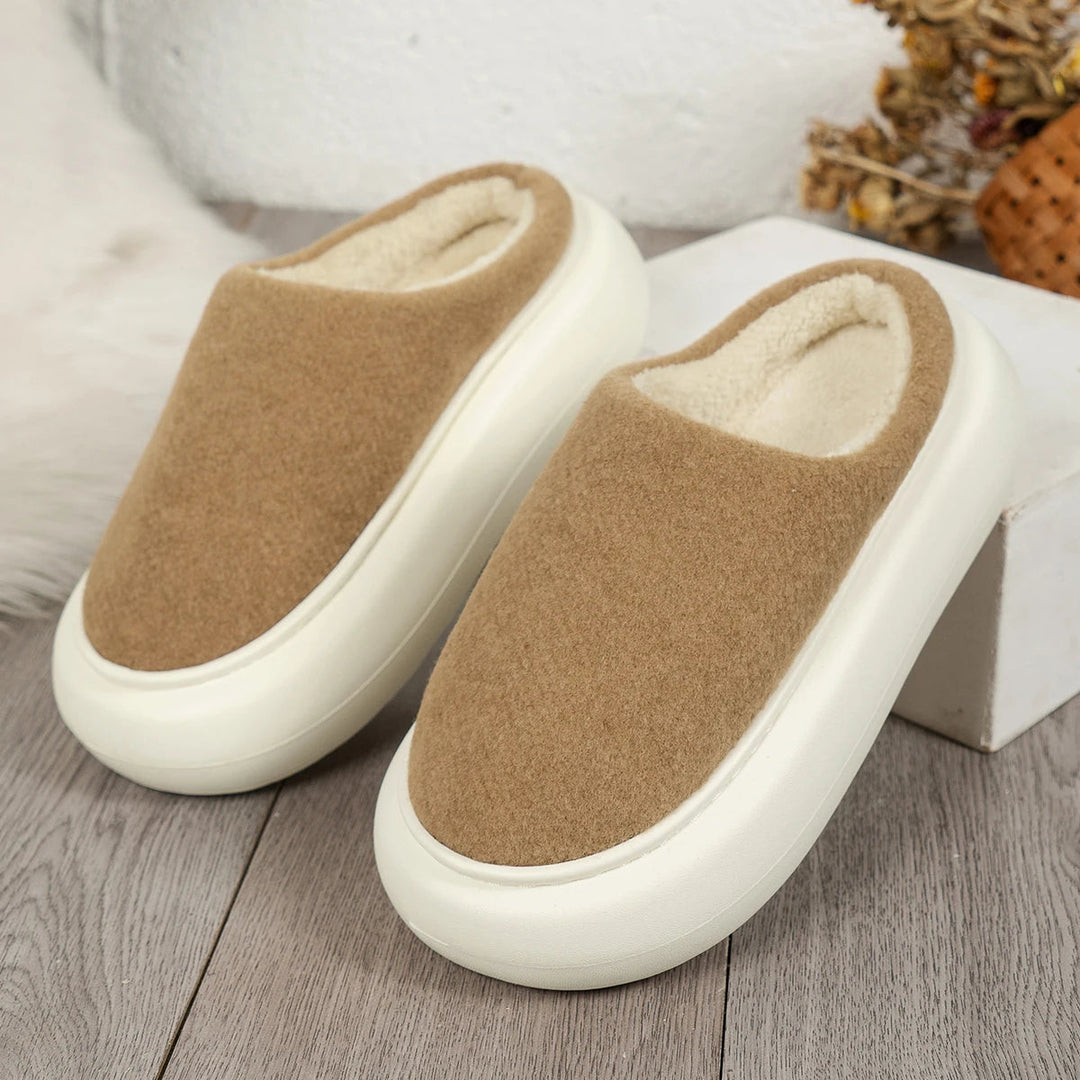 Colverro™ Plush Winter House Slippers for Women with Non-Slip Sole