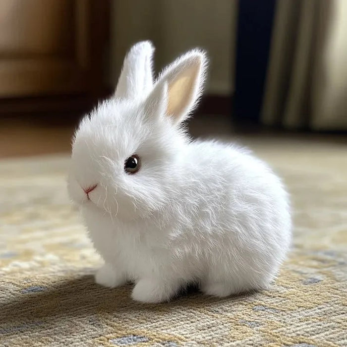 Colverro™ Realistic Plush Bunny Rabbit with Soft Fluffy Fur and Whiskers
