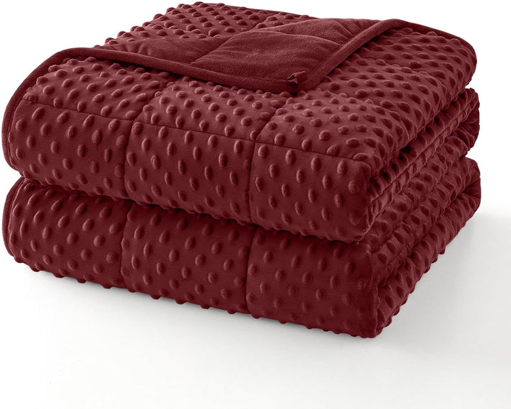 Colverro™ Weighted Blanket with Dot Texture and Cooling Microfiber