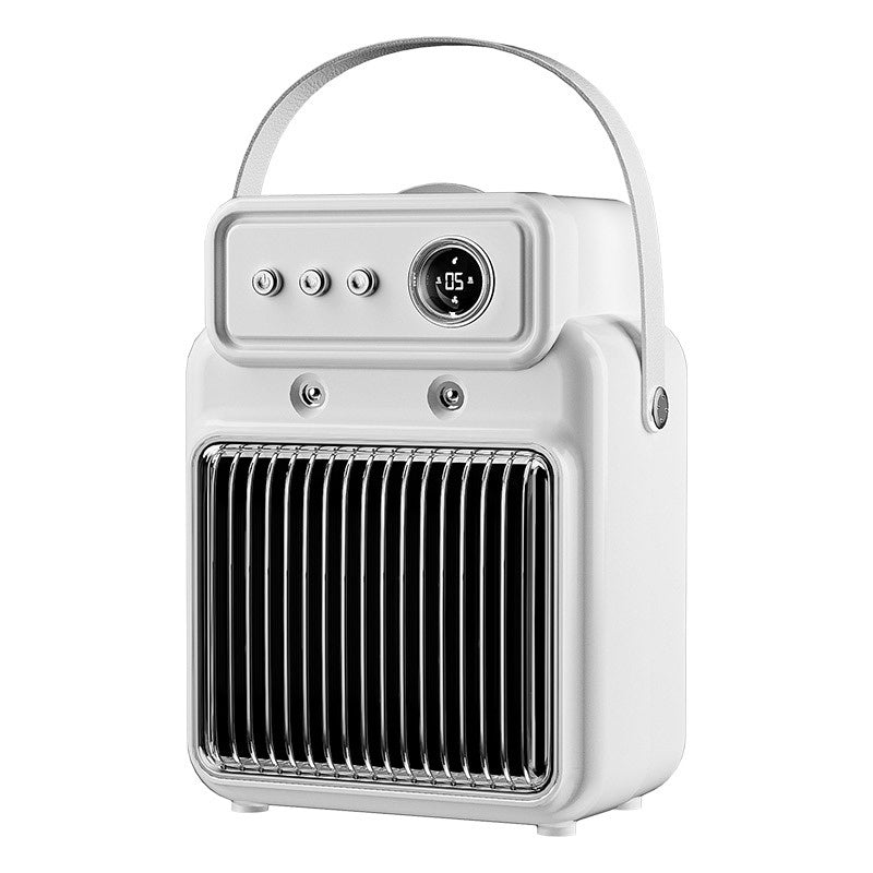 Ivory fan heater with mist humidifier