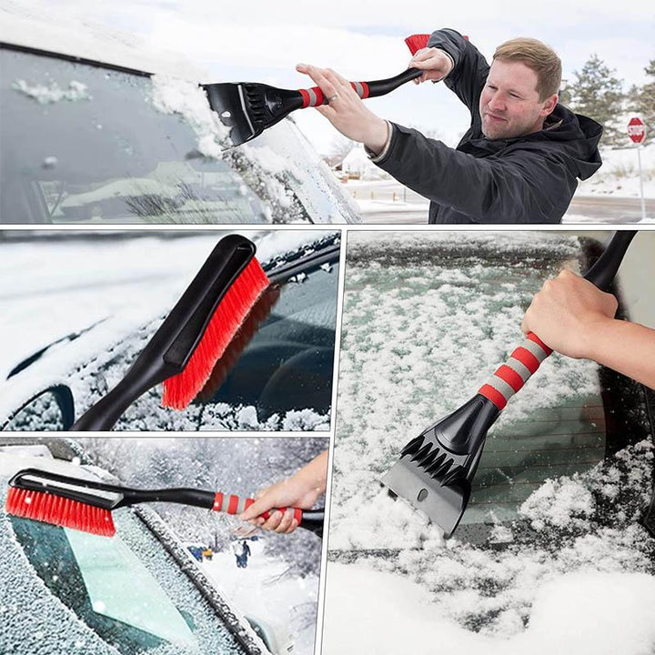Colverro™ Soft-Grip Snow Brush with Notched Ice Scraper