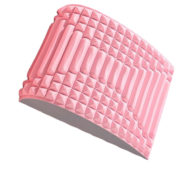 Arched foam back stretcher with ridges