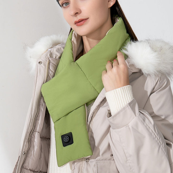Colverro™ Heated Neck Scarf with 3 Heat Settings, Soft Cotton