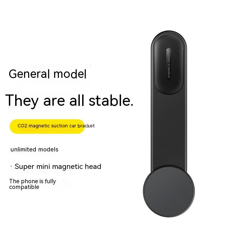 Phone on a magnetic bendable car charging mount