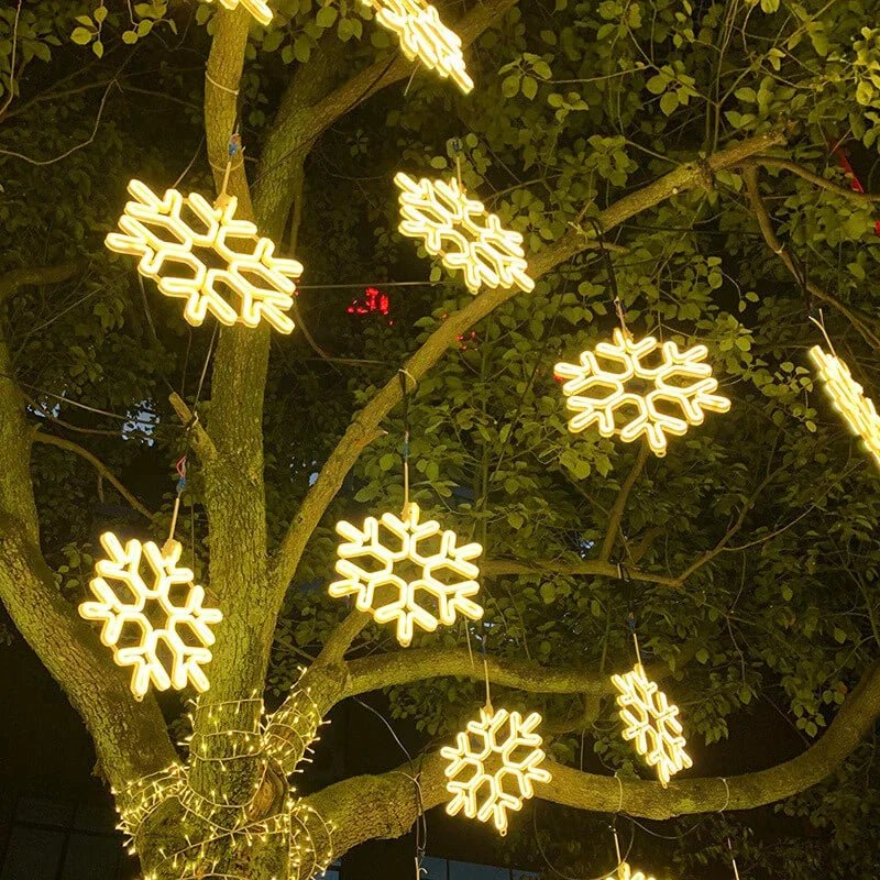 Colverro™ Frosted Snowflake LED Light for Indoor and Outdoor Decor