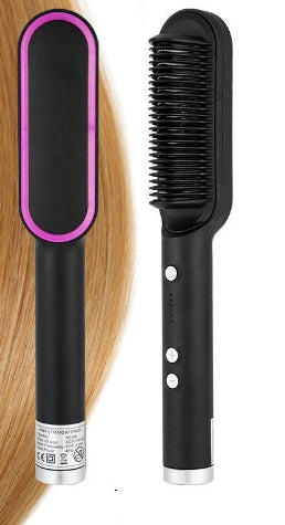 Colverro 2-in-1 Straightener Brush and Hot Comb, 10 Heat Levels
