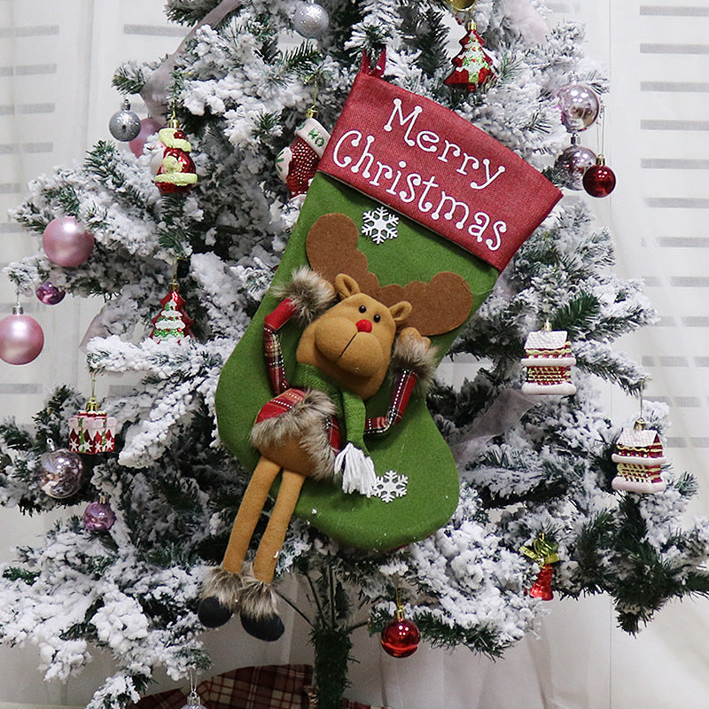 Colverro™ Large Christmas Stocking Tree Ornament in Three Designs