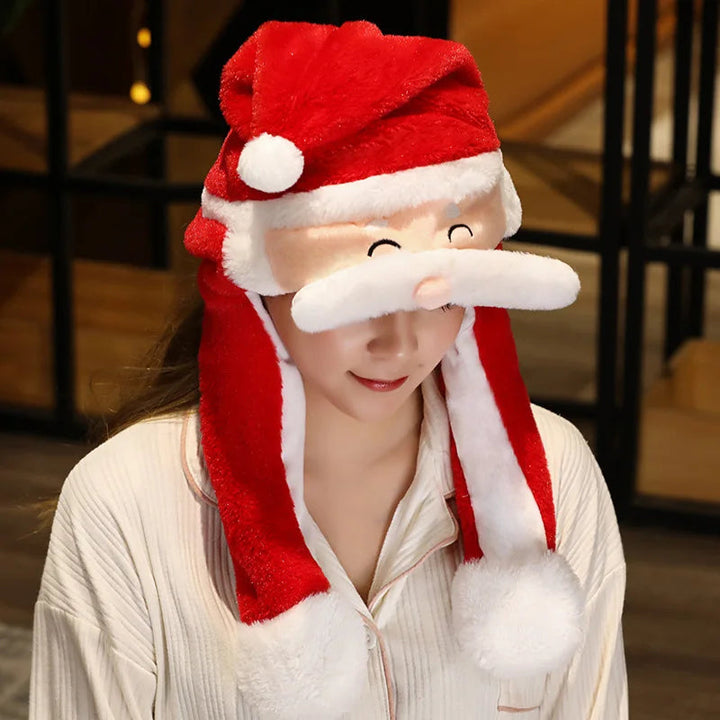 Colverro™ Plush Santa Hat with Thick Lining for Holiday Parties