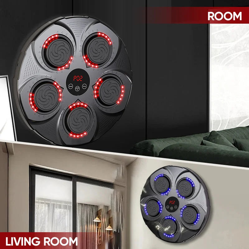 Colverro™ Wall-Mounted Music Boxing Machine with Bluetooth and Lights