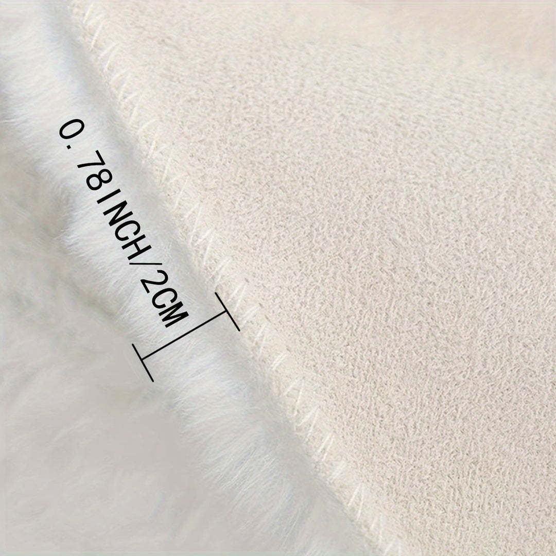 Colverro™ Round Fluffy Bubble Rug in Dense, Soft Fleece for Cozy Rooms