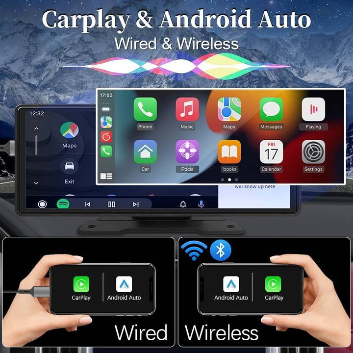 Colverro™ 10.26-Inch Touchscreen Car Stereo with CarPlay and Backup Camera