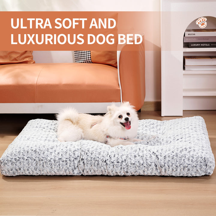 Thick Velvet Dog Bed – Soft, Fluffy and Washable in Four Sizes