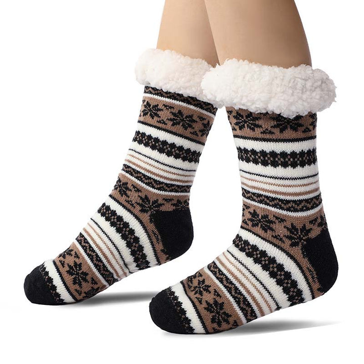 Colverro™ Ultra-Thick Snowflake Slipper Socks with Silicone Grip Soles