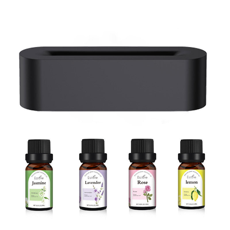 Flame Diffuser with 7 Colors and Essential Oil Set, Cool Mist