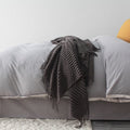 Colverro™ Popcorn Knit Throw Blanket with Fringe – Super Soft and Oversized