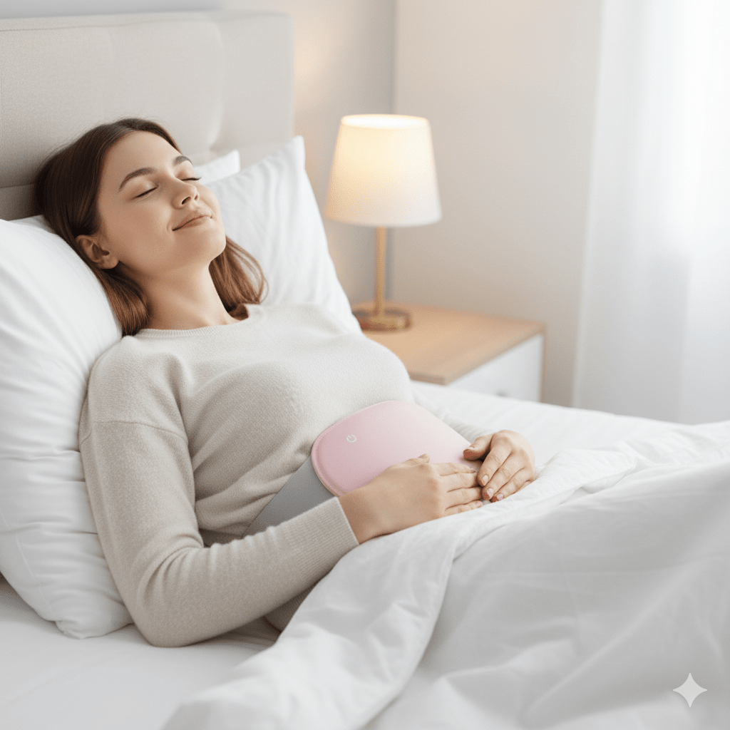 Colverro™ Cordless Heating Pad for Stomach and Back with Vibration