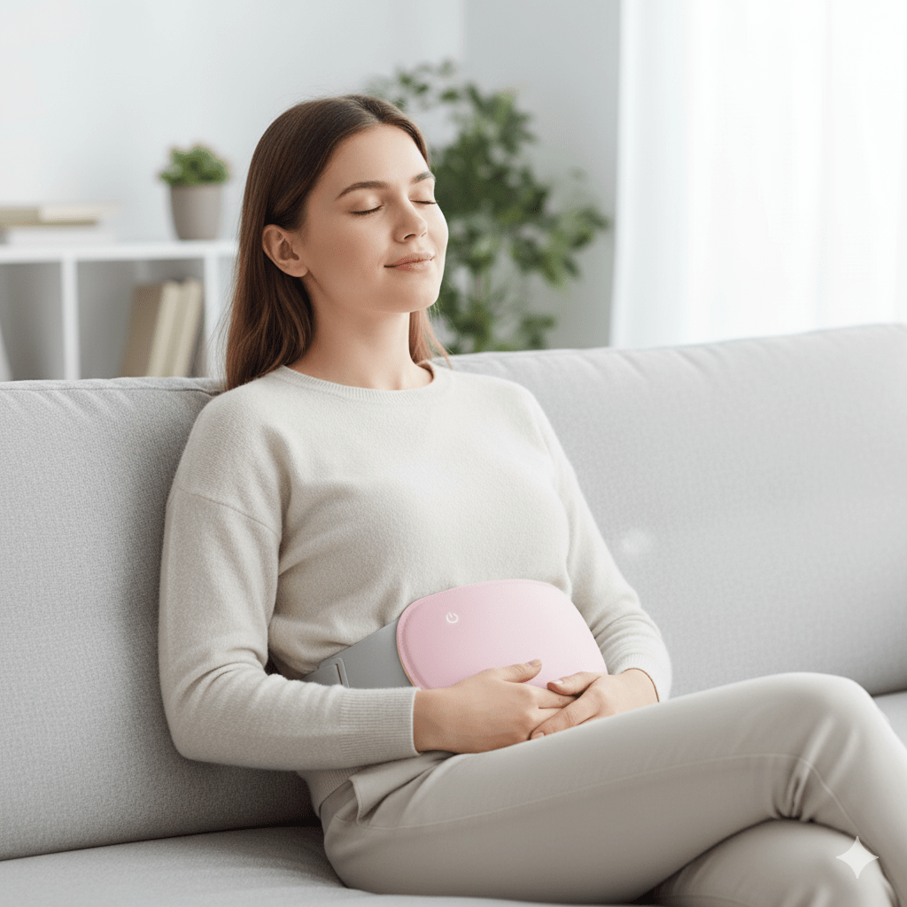 Colverro™ Cordless Heating Pad for Stomach and Back with Vibration
