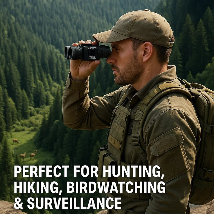 Colverro™ Compact Folding Binoculars, Water-Resistant with Center Focus