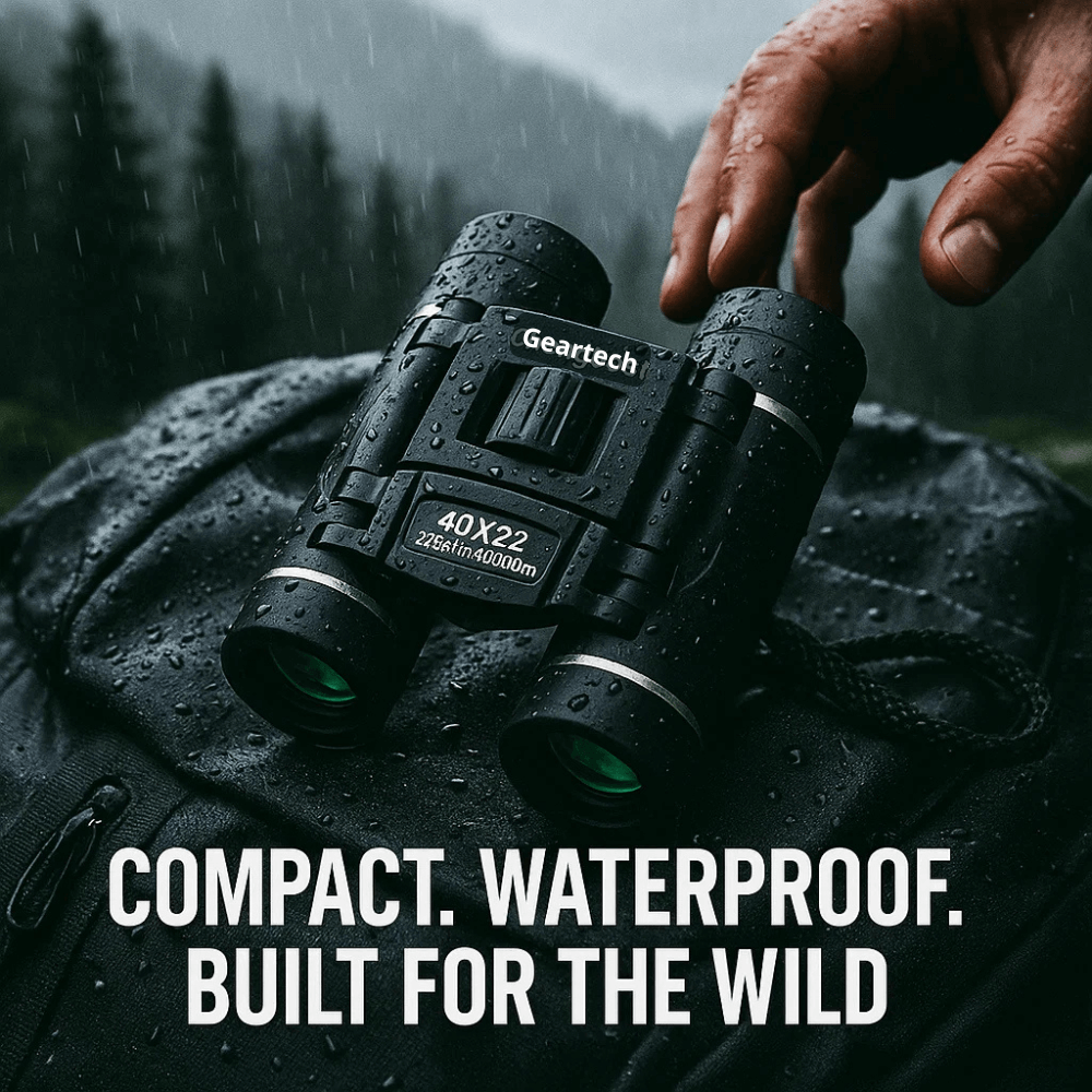 Colverro™ Compact Folding Binoculars, Water-Resistant with Center Focus