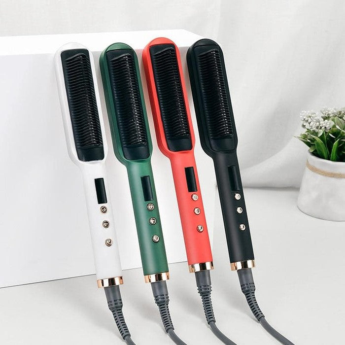 Colverro™ Heated Hair Straightener Brush for Smooth, Frizz-Free Styling