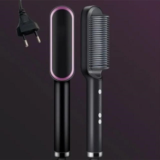 Colverro™ Heated Hair Straightener Brush for Smooth, Frizz-Free Styling