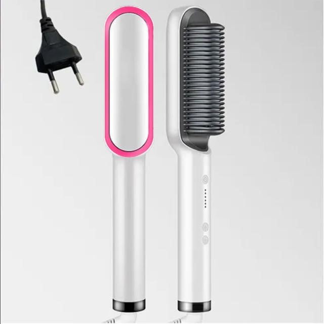 Colverro™ Heated Hair Straightener Brush for Smooth, Frizz-Free Styling