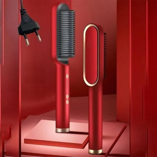 Colverro™ Heated Hair Straightener Brush for Smooth, Frizz-Free Styling