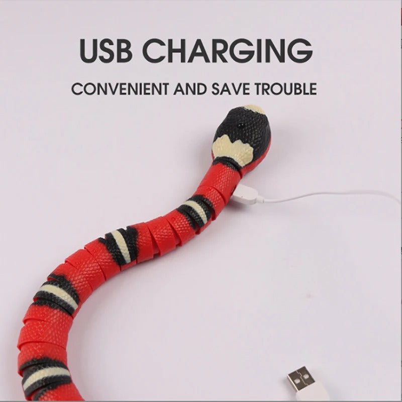 Colverro™ Interactive Robotic Snake Cat Toy with Obstacle Sensors