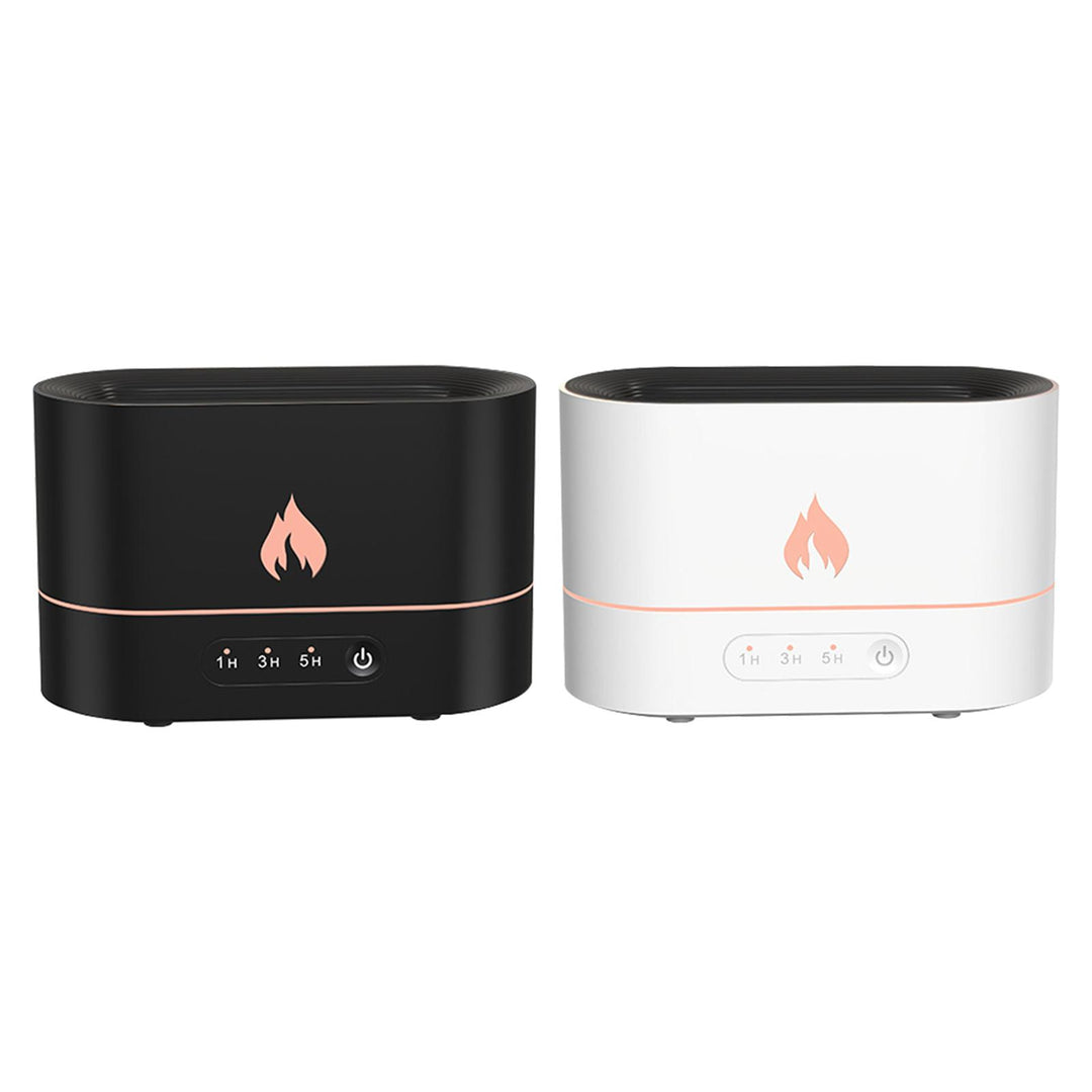Square Flame Aroma Diffuser for Bedrooms, Quiet USB Humidifier