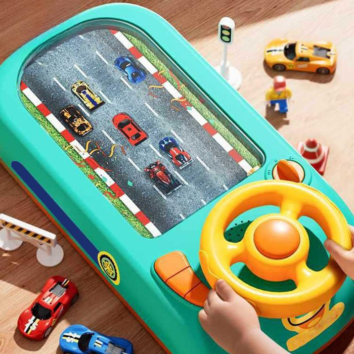 Colverro™ Kids' Steering Wheel Racing Game Toy with 200+ Levels and Sound