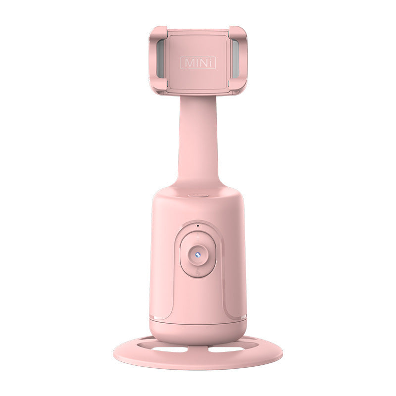 Face-tracking phone holder on desk