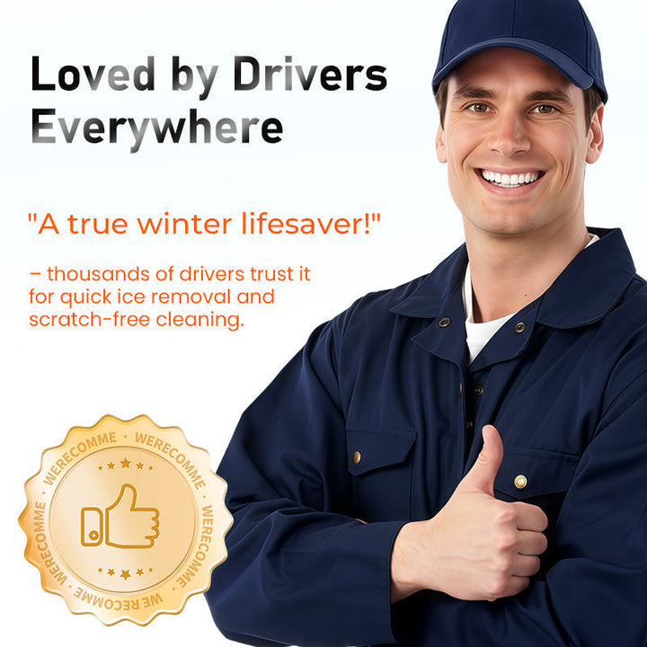 Colverro™ 3-in-1 Extendable Snow Brush and Ice Scraper with Pivoting Head