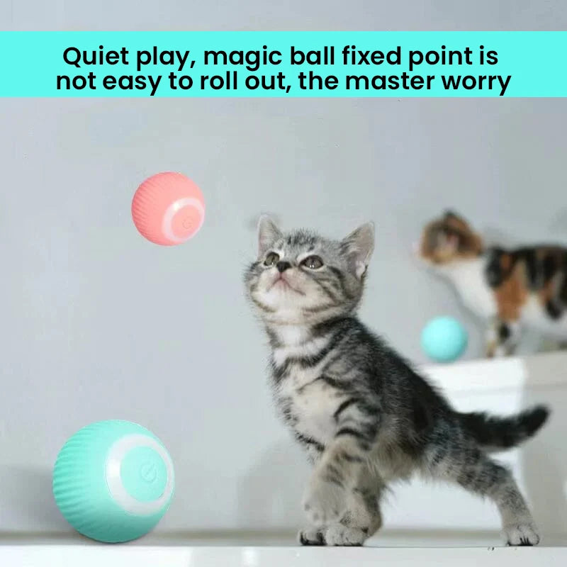 Colverro™ Interactive Rolling Cat Toy Ball with Smart Obstacle Sensor