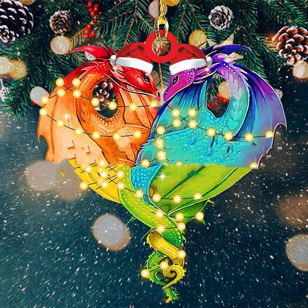 Colverro™ Acrylic Dinosaur Dragon Egg Christmas Ornament – 3 Inch