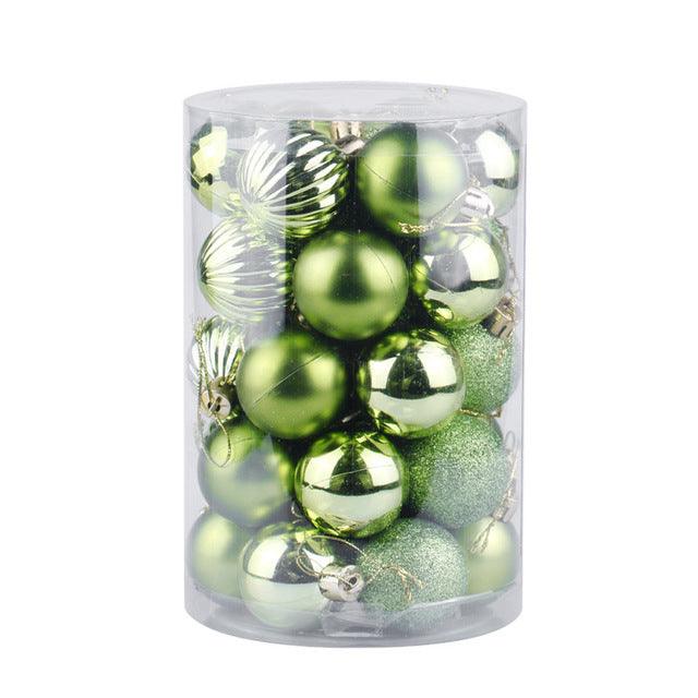 Colverro™ Set of 34 Christmas Ball Ornaments 4 cm in Rich Colors