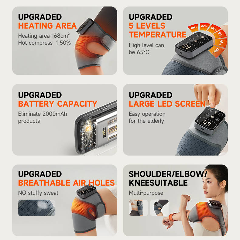 Colverro™ Cordless Heated Knee Massager with Vibration
