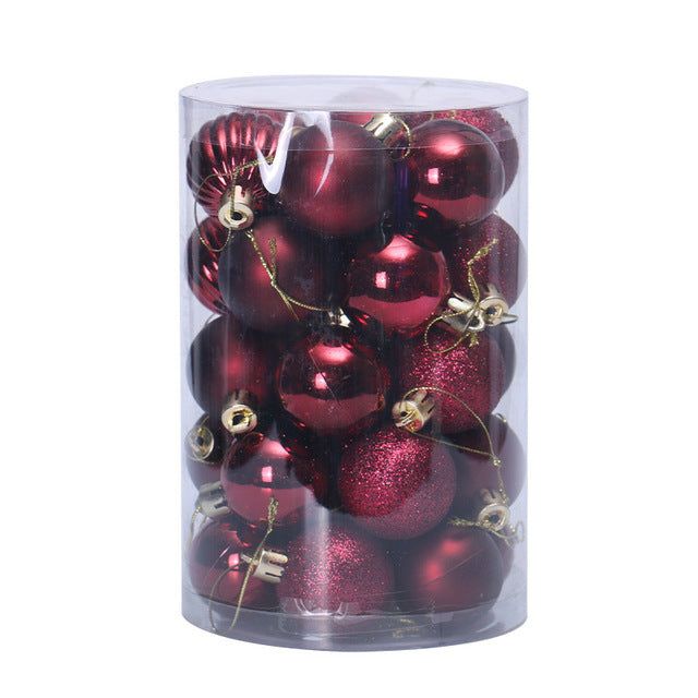 Colverro™ Set of 34 Christmas Ball Ornaments 4 cm in Rich Colors