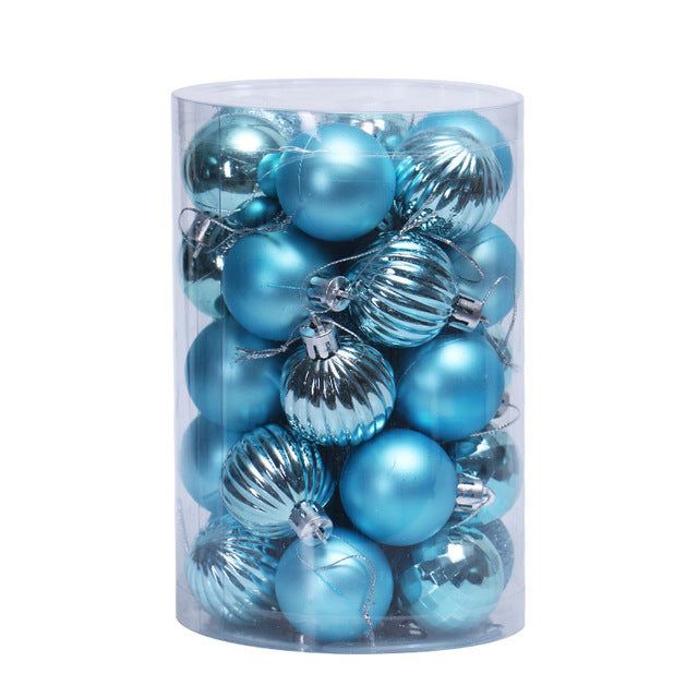 Colverro™ Set of 34 Christmas Ball Ornaments 4 cm in Rich Colors